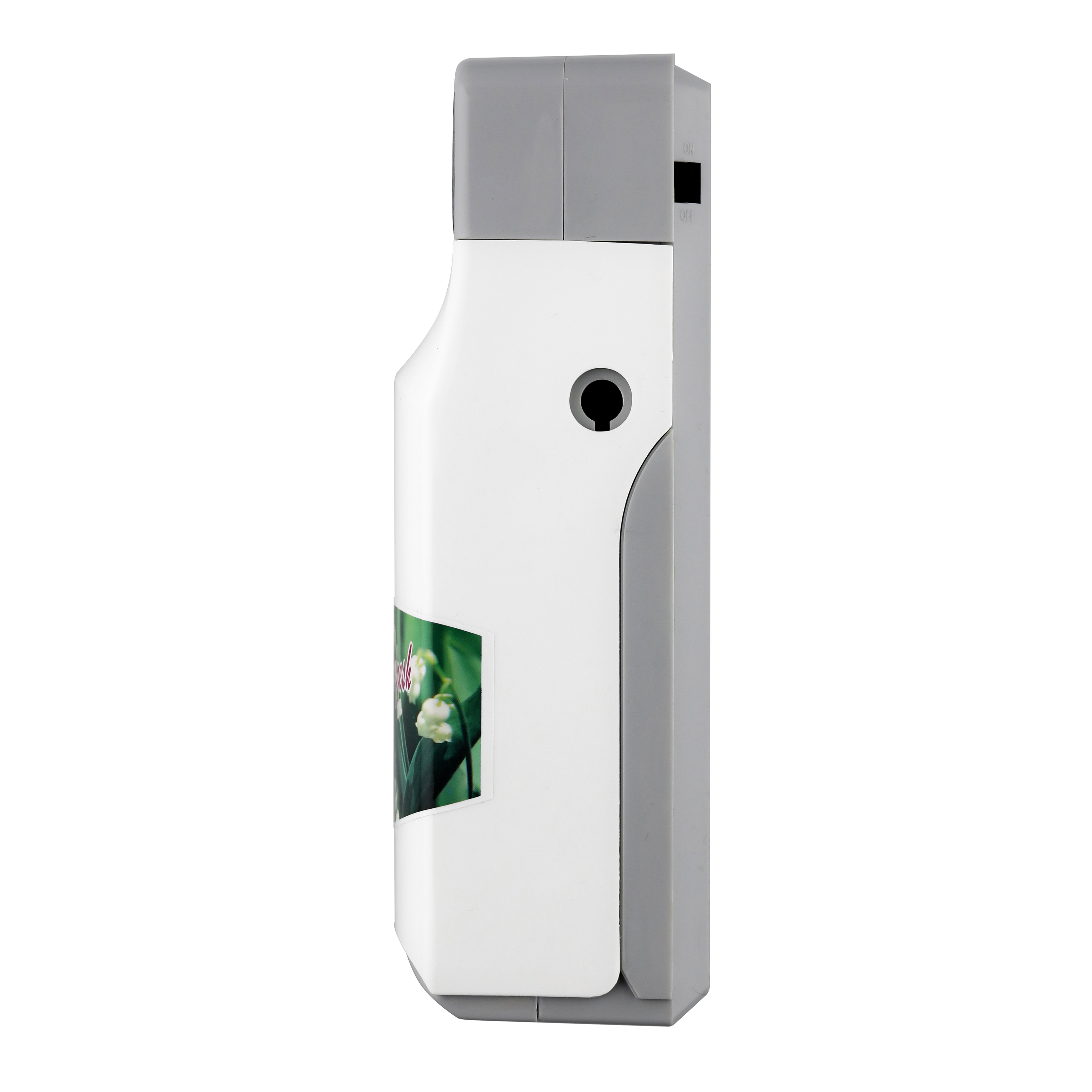 مستشعر حركة المرحاض XinDa PXQ288 LCD يعمل بالبطارية معطر هواء أوتوماتيكي مثبت على الحائط موزع الأيروسول