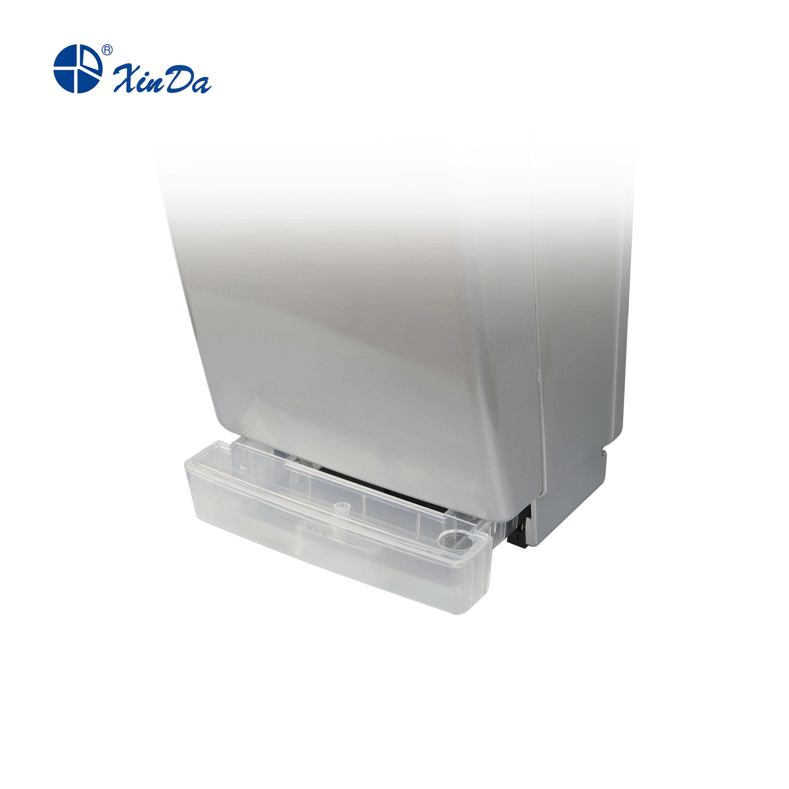 Xinda GSQ 70A ABS Silver BLDC Professional Jet Hand Dryer حساس الأشعة تحت الحمراء الأوتوماتيكي مع ألياف فلتر الهواء وخزان المياه