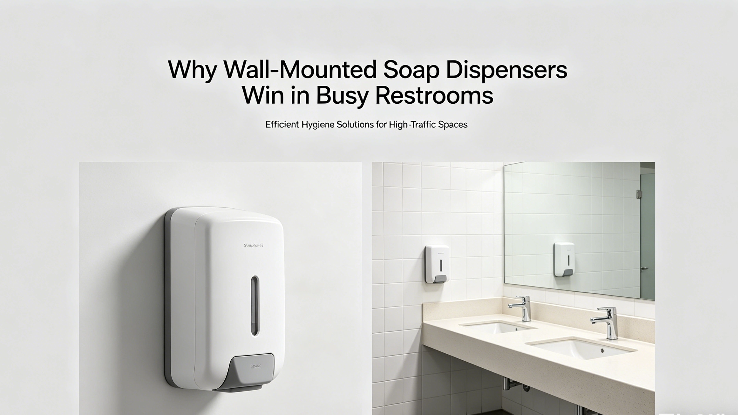 لماذا تسيطر موزعات الصابون المثبتة على الحائط على المراحيض ذات الازدحام الشديد؟